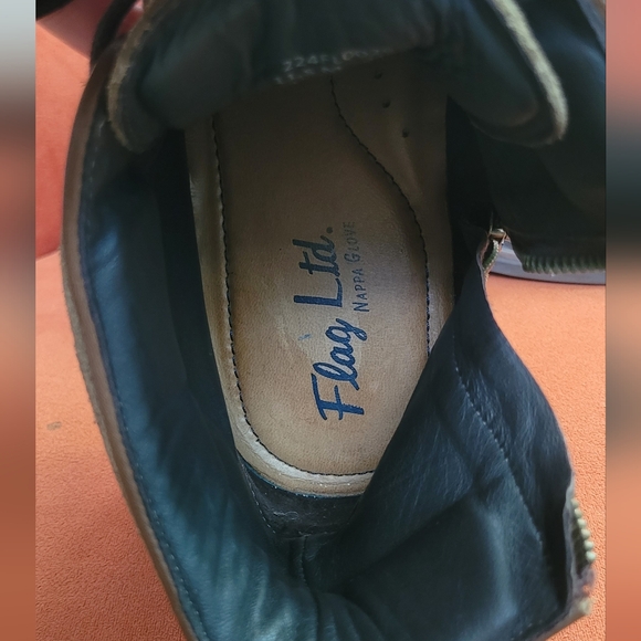 Flag Ltd. Wing Tip Brown Leather Suede Men's Boots Size 11.5 - Picture 12 of 13